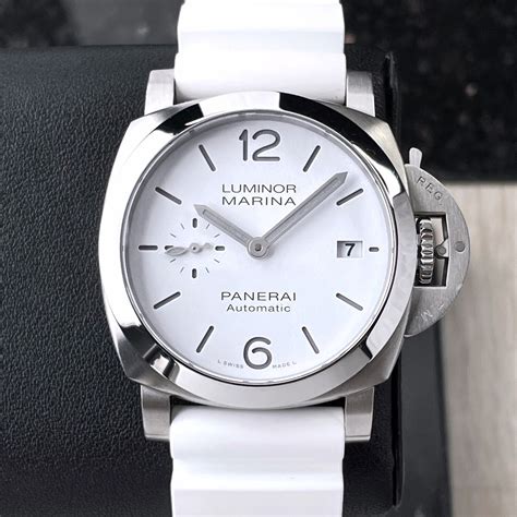 Panerai Luminor Marina Quaranta White Dial .